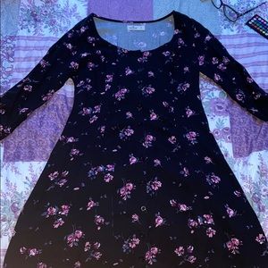 floral button up dress